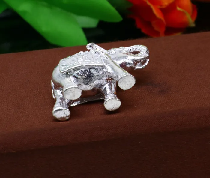 Fully solid 925 Sterling silver Elephant statue figurine sculpture best gifting or puja article figurine for wealth and prosperity art608 TRIBAL ORNAMENTS Necklaces Fully solid 925 Sterling silver Elephant statue figurine sculpture best gifting or puja article figurine for wealth and prosperity art608 TRIBAL ORNAMENTS Necklaces