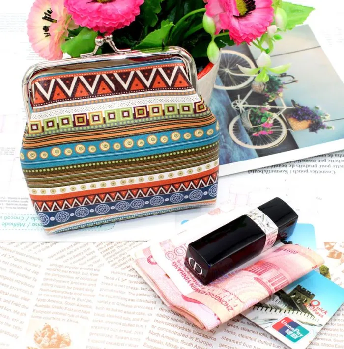 G174 Multi Color Festive Clasp Coin Purse POLLY Necklaces