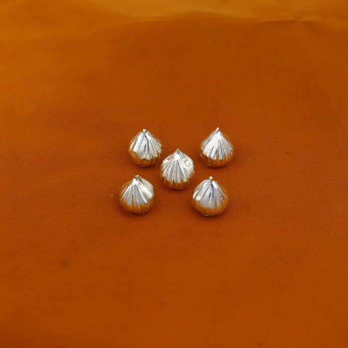 Ganesha Modak prasadam sterling Silver for Puja Offering Sweet Prasad for Lord Ganesha Pooja Item art793 TRIBAL ORNAMENTS Necklaces