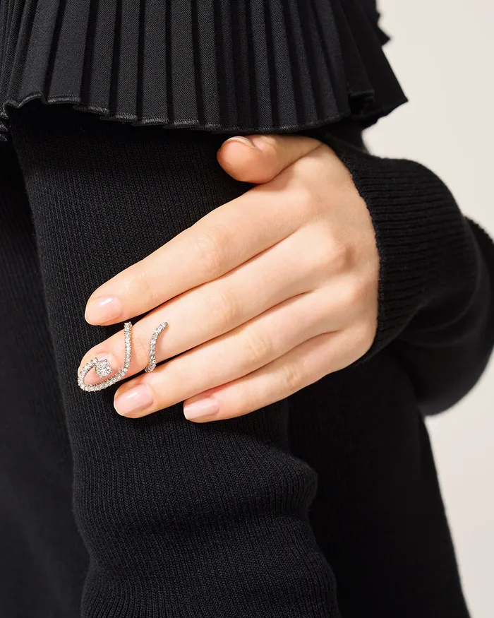 Gothic Spiral Nail Ring ADEAM Rings