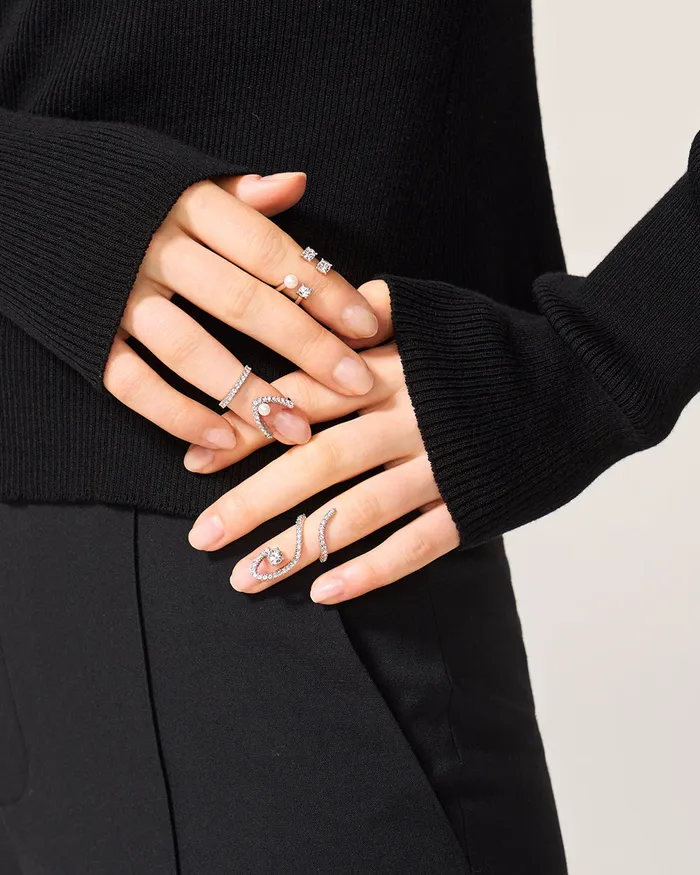 Gothic Spiral Nail Ring ADEAM Rings