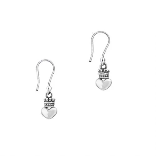 Hamilton Young Earrings Celtic Claddagh Silver Drop Earrings