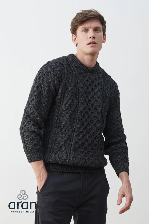 Heritage Aran Wool Sweater Aran Woollen Mills Earrings
