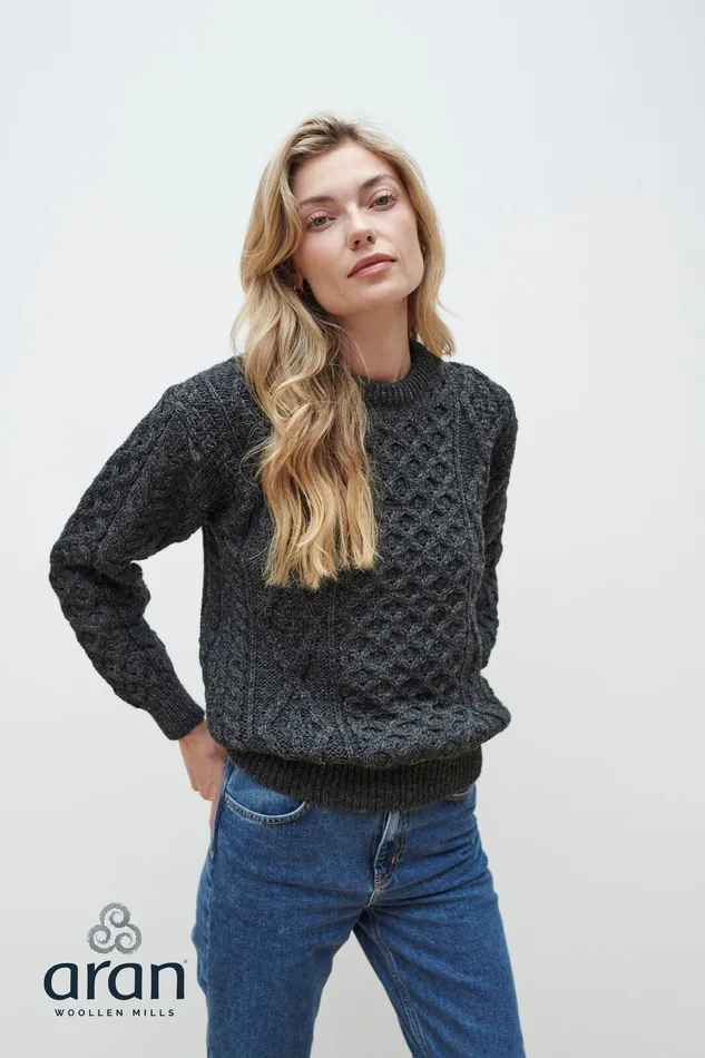 Heritage Aran Wool Sweater Aran Woollen Mills Earrings