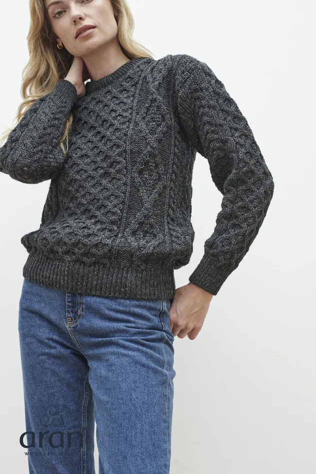Heritage Aran Wool Sweater Aran Woollen Mills Earrings