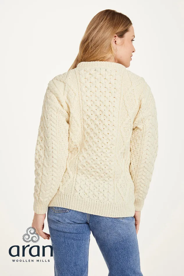 Heritage Aran Wool Sweater Aran Woollen Mills Earrings