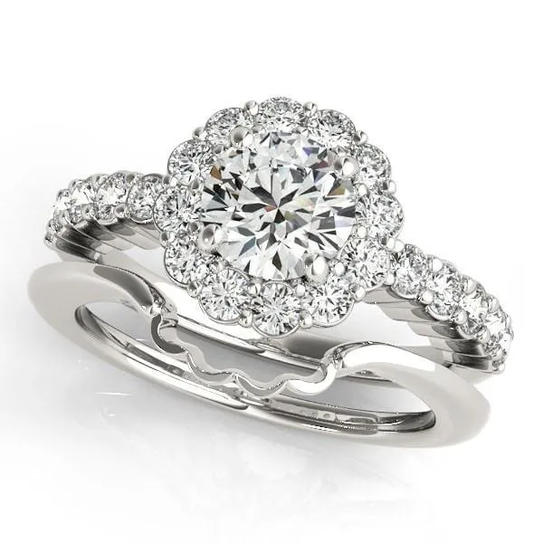 Jana Round Center Stone Cathedral Halo Engagement Ring Fire Brilliance Rings Jana Round Center Stone Cathedral Halo Engagement Ring Fire Brilliance Rings