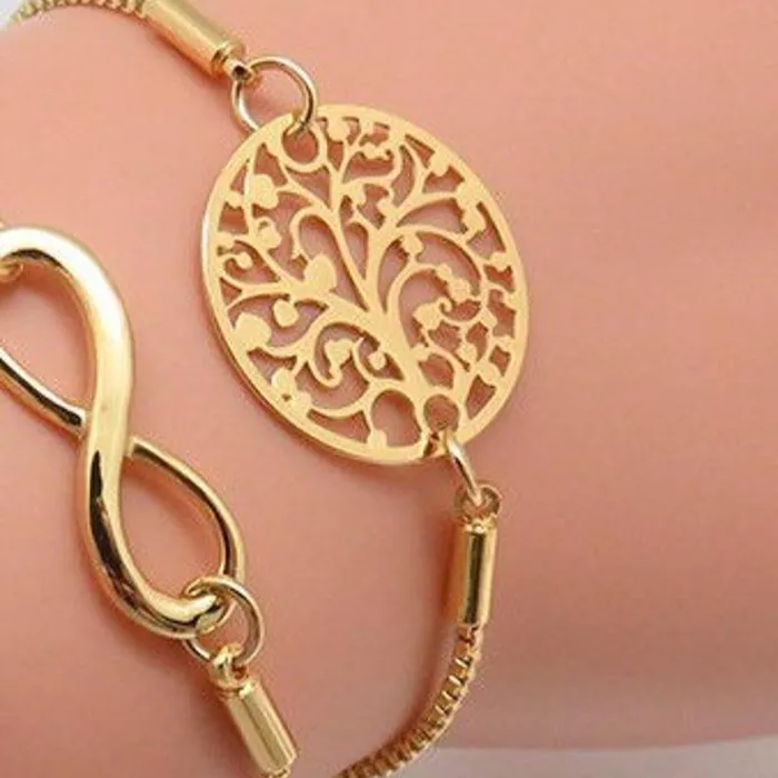 Jewelvers Bracelets 18K GoldFilled Tree Charm Bracelet Jewelvers Bracelets 18K GoldFilled Tree Charm Bracelet