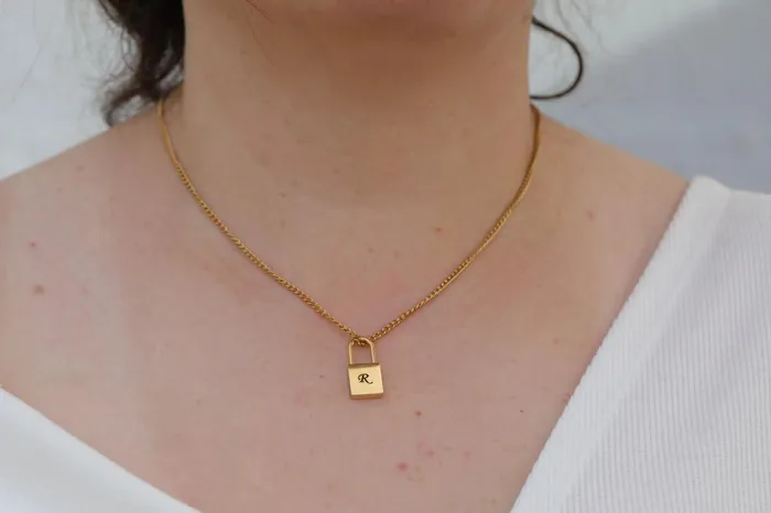 Jewelvers Custom Necklace Personalized Lock Necklace Engraved Necklace Initial Necklace Padlock Necklace Necklaces Jewelvers Custom Necklace Personalized Lock Necklace Engraved Necklace Initial Necklace Padlock Necklace Necklaces