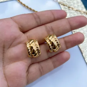 Jewelvers Earrings 18K GoldFilled Twisted Gold Hoop Earrings for Women Jewelvers Earrings 18K GoldFilled Twisted Gold Hoop Earrings for Women