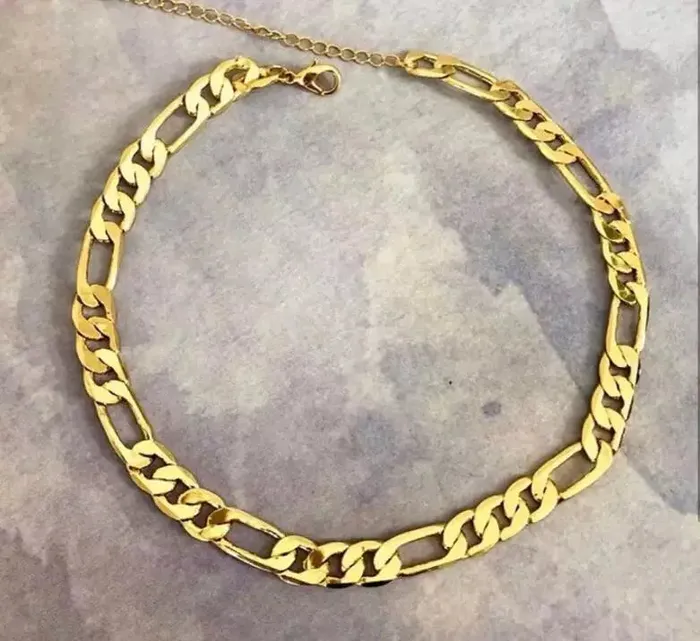 Jewelvers Necklaces 18K GoldFilled Chunky Figaro Necklace