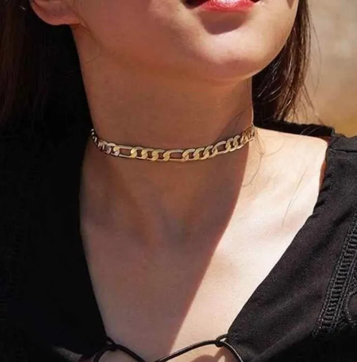 Jewelvers Necklaces 18K GoldFilled Chunky Figaro Necklace
