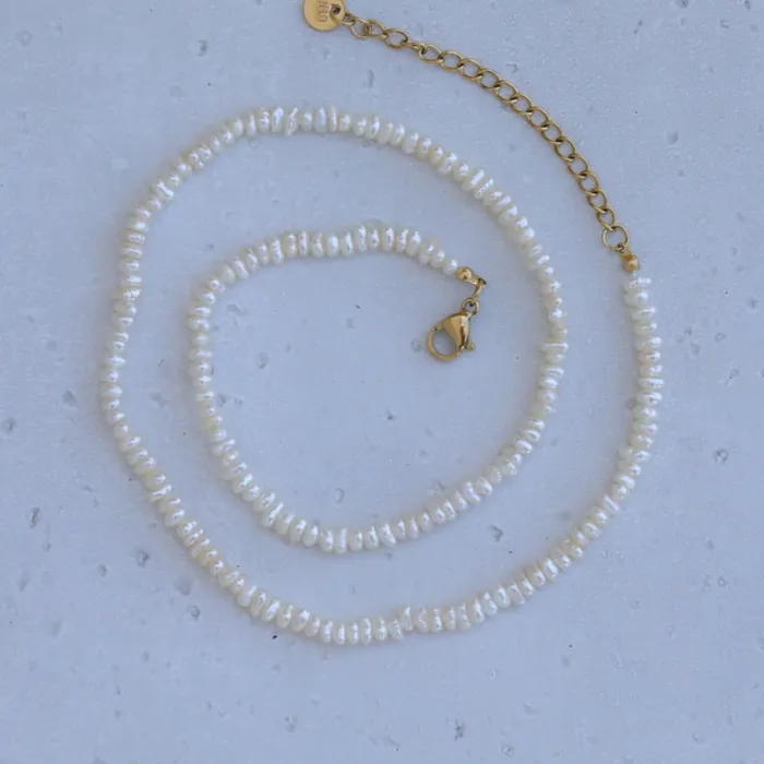 Jewelvers Necklaces 18k GoldFilled Freshwater Pearl Necklace Pearl Jewelry
