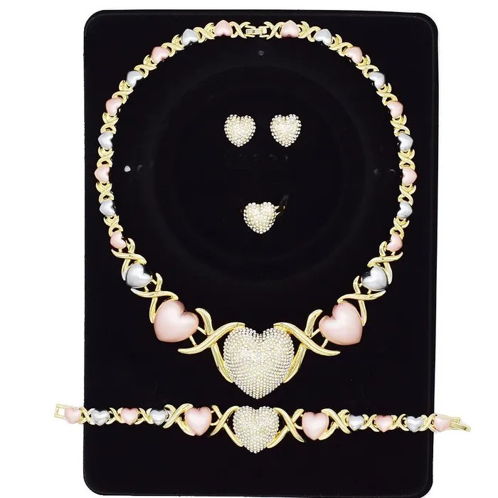 Jewelvers Necklaces XO Heart Necklace Set