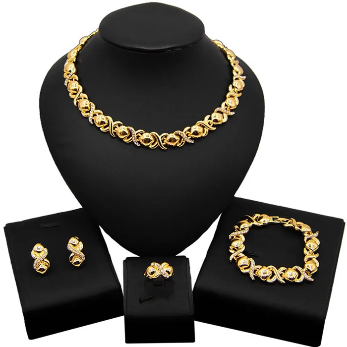 Jewelvers PreStyled Sets XO Gold Jewelry Set