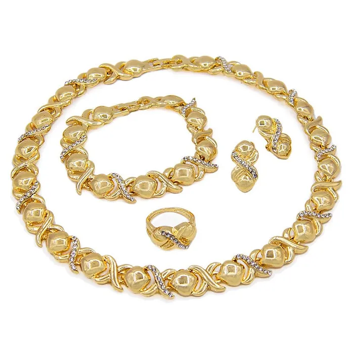 Jewelvers PreStyled Sets XO Gold Jewelry Set