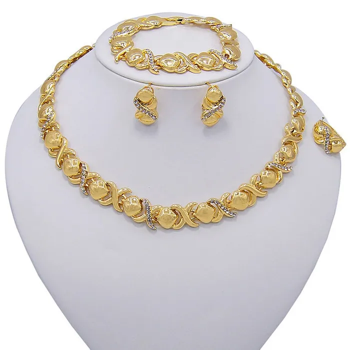 Jewelvers PreStyled Sets XO Gold Jewelry Set