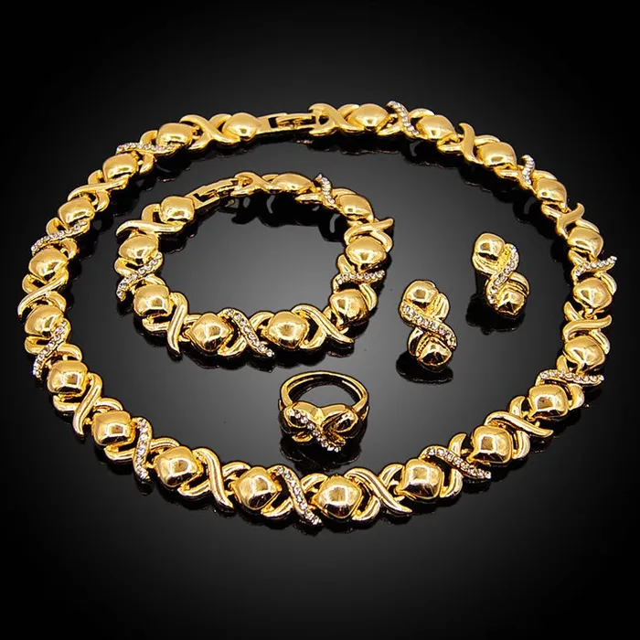 Jewelvers PreStyled Sets XO Gold Jewelry Set