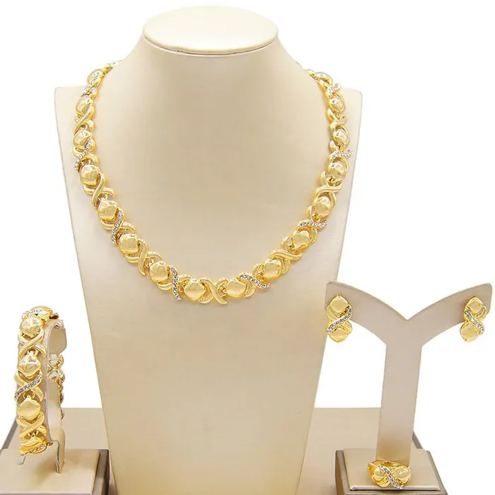 Jewelvers PreStyled Sets XO Gold Jewelry Set