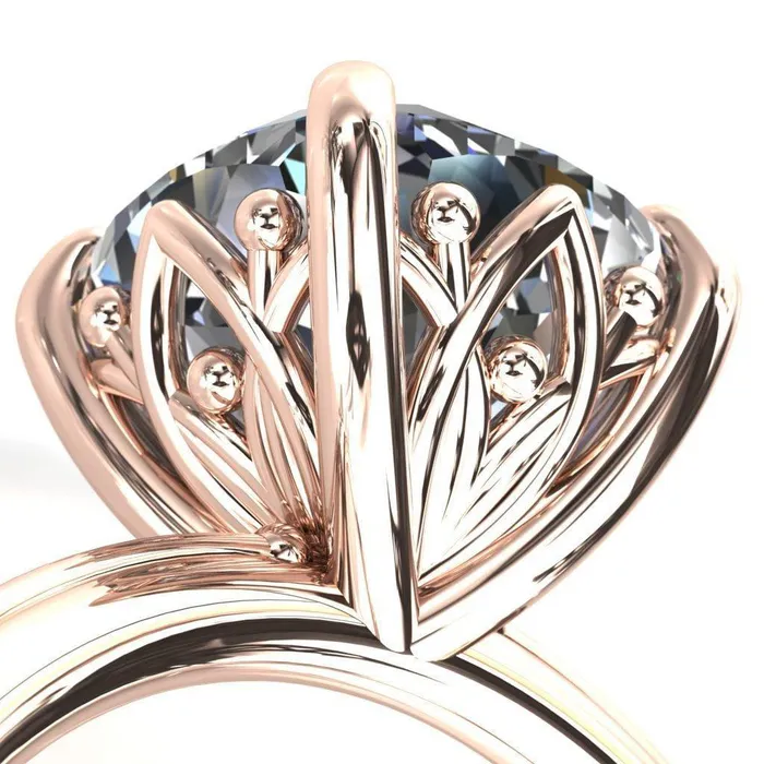 Klee Cushion Center Stone Summer Lily Engagement Ring Fire Brilliance Rings Klee Cushion Center Stone Summer Lily Engagement Ring Fire Brilliance Rings