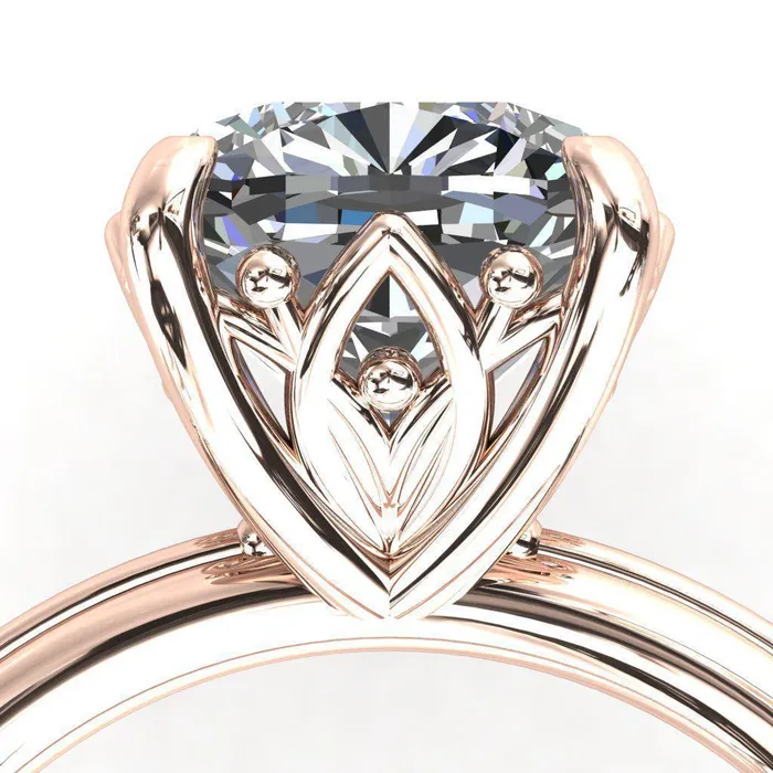 Klee Cushion Center Stone Summer Lily Engagement Ring Fire Brilliance Rings