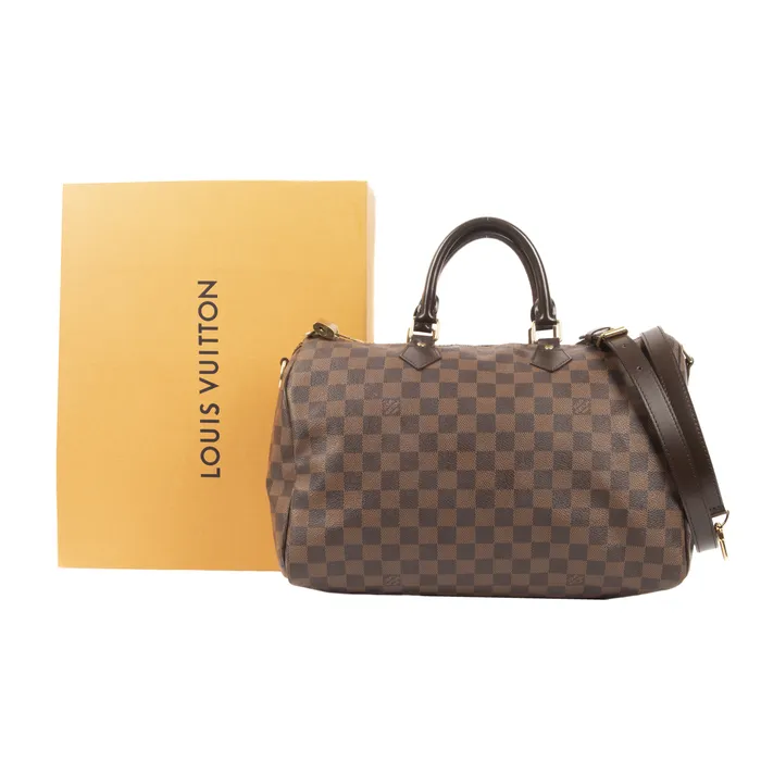 Louis Vuitton Earrings PreOwned Louis Vuitton Damier Ebene Speedy Bandouliere 35