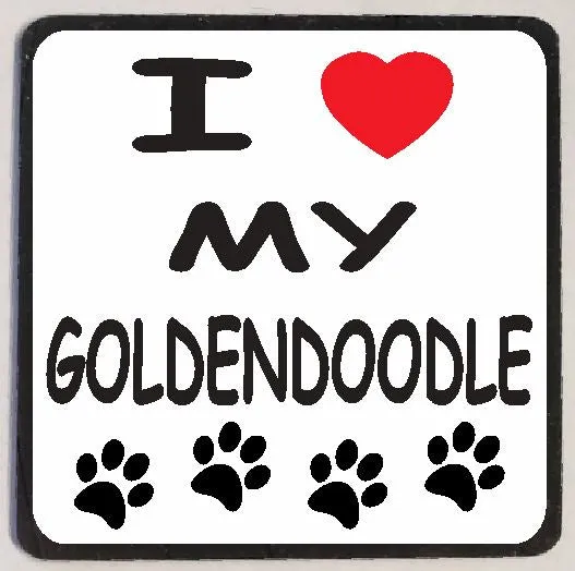 M145 I Love My Goldendoodle Iris Fashion Jewelry Earrings