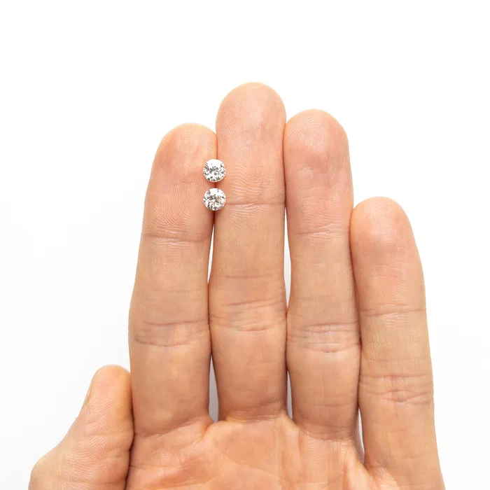 Misfit Diamonds 099cttw 2pc 510x503x302mm 503x498x309mm SI HI Old European Cut Matching Pair 2443902 Rings