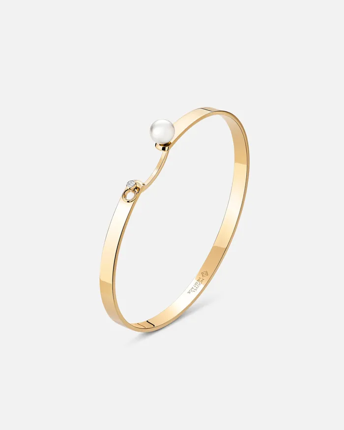 Mood Bracelets Lunch With Mom Mood Bangle in Yellow Gold