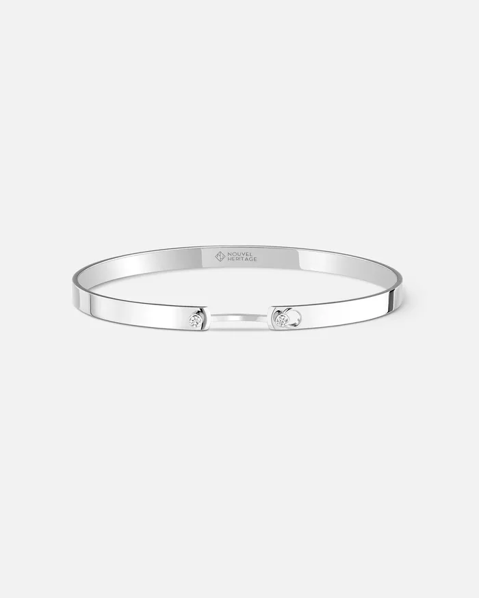 Mood Bracelets Monday Morning Mood Bangle in White Gold Mood Bracelets Monday Morning Mood Bangle in White Gold