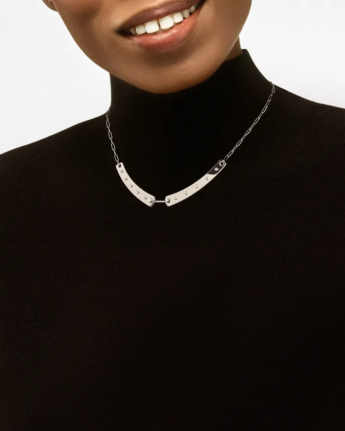 Mood Brunch in NY Mood Necklace in White Gold Necklaces Mood Brunch in NY Mood Necklace in White Gold Necklaces