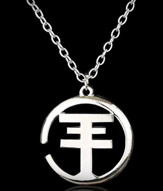 N1433 Silver Black Veil Brides Logo Necklace with FREE EARRINGS alice Necklaces