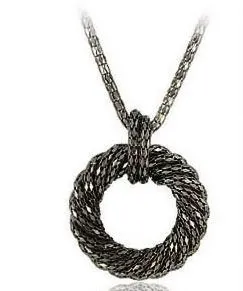 N165 Gun Metal Mesh Necklace with FREE Earrings polly Necklaces