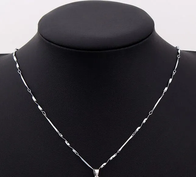 N964 Silver Dainty Circle Rhinestone Necklace with FREE Earrings POLLY Necklaces