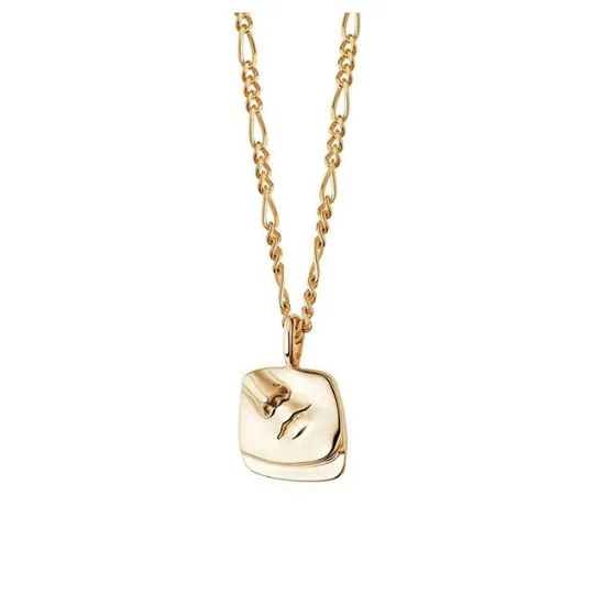 Necklaces 18K GoldFilled Female Face Pendant Necklace Jewelvers