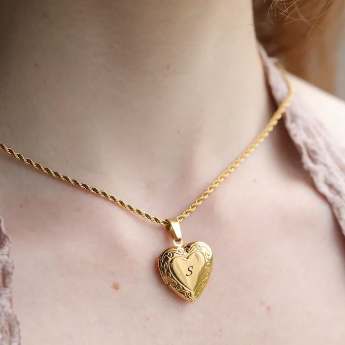 Necklaces 18K GoldFilled Personalized Heart Pendant Necklace Custom Heart Necklace Dainty Love Pendant Jewelvers Necklaces 18K GoldFilled Personalized Heart Pendant Necklace Custom Heart Necklace Dainty Love Pendant Jewelvers