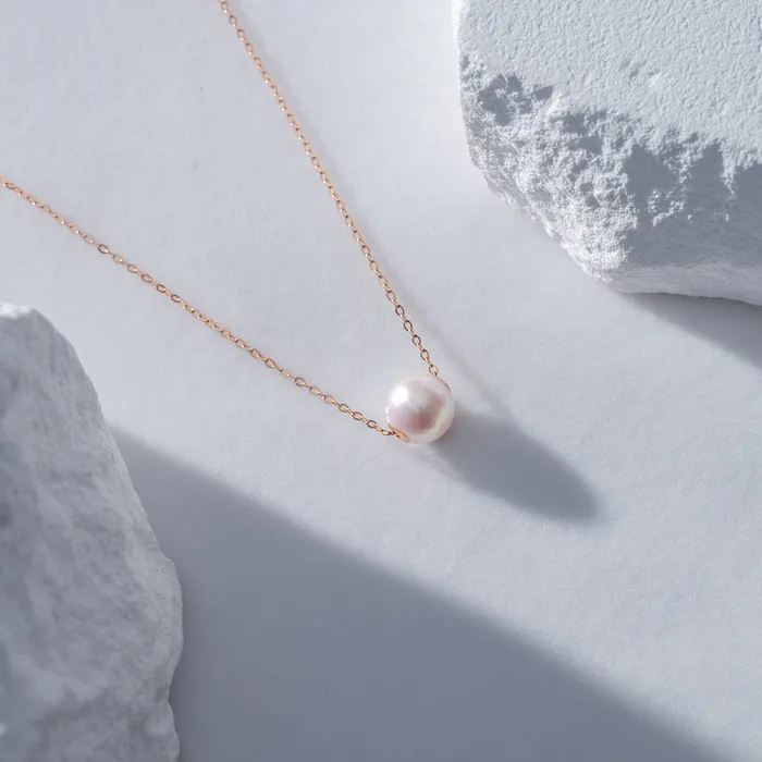 Necklaces 18K Interchangeable Akoya Pearl Necklace KN00079 Possibilities Pearly Lustre