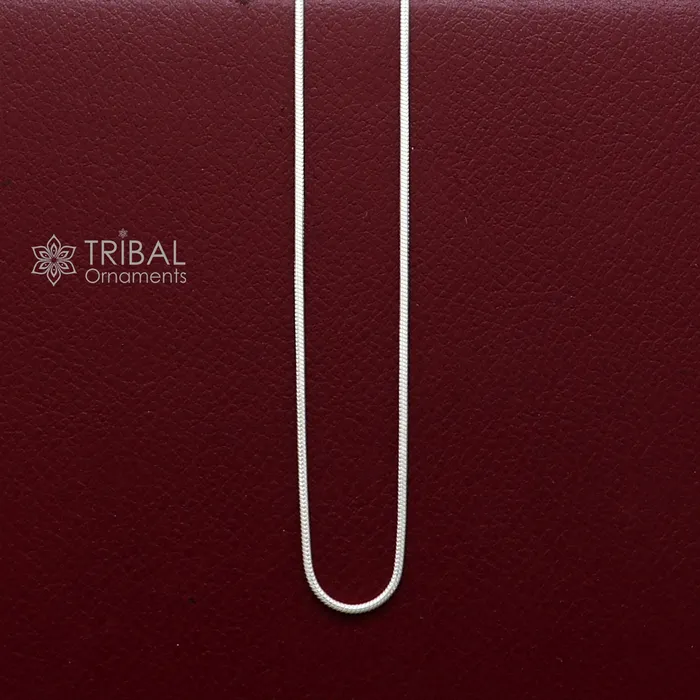 Necklaces 1mm 16 long snake chain 925 sterling silver handmade snake chain pendant chain baby kids or girls fancy silver chain trendy style ch577 TRIBAL ORNAMENTS Necklaces 1mm 16 long snake chain 925 sterling silver handmade snake chain pendant chain baby kids or girls fancy silver chain trendy style ch577 TRIBAL ORNAMENTS