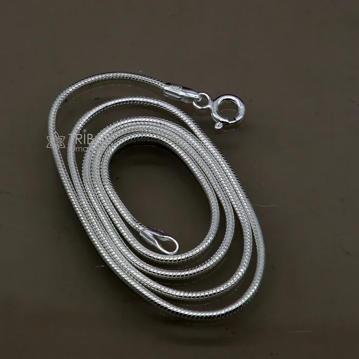 Necklaces 1mm 16 long snake chain 925 sterling silver handmade snake chain pendant chain baby kids or girls fancy silver chain trendy style ch577 TRIBAL ORNAMENTS Necklaces 1mm 16 long snake chain 925 sterling silver handmade snake chain pendant chain baby kids or girls fancy silver chain trendy style ch577 TRIBAL ORNAMENTS