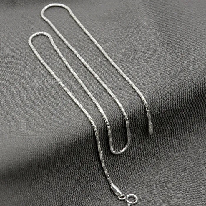 Necklaces 1mm 16 long snake chain 925 sterling silver handmade snake chain pendant chain baby kids or girls fancy silver chain trendy style ch577 TRIBAL ORNAMENTS Necklaces 1mm 16 long snake chain 925 sterling silver handmade snake chain pendant chain baby kids or girls fancy silver chain trendy style ch577 TRIBAL ORNAMENTS