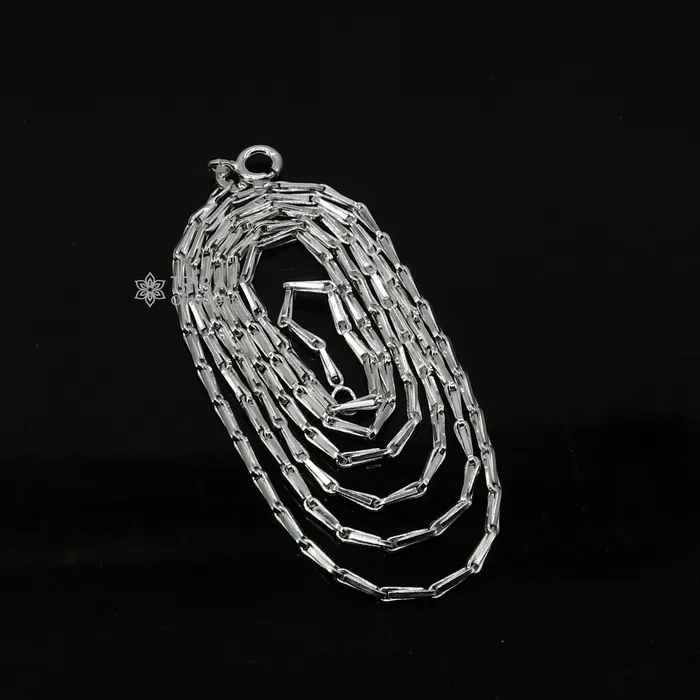 Necklaces 24 inches 15mm handmade unique chain 925 sterling silver chain plain bright silver trendy style boys girls chain ch595 TRIBAL ORNAMENTS Necklaces 24 inches 15mm handmade unique chain 925 sterling silver chain plain bright silver trendy style boys girls chain ch595 TRIBAL ORNAMENTS