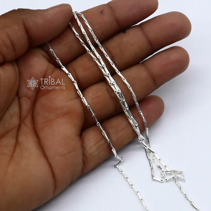 Necklaces 24 inches 15mm handmade unique chain 925 sterling silver chain plain bright silver trendy style boys girls chain ch595 TRIBAL ORNAMENTS Necklaces 24 inches 15mm handmade unique chain 925 sterling silver chain plain bright silver trendy style boys girls chain ch595 TRIBAL ORNAMENTS