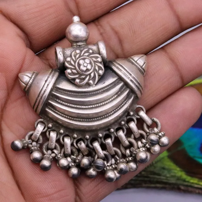 Necklaces 925 sterling silver handmade customized vintage design pretty charm pendant necklace belly dance personalized tribal jewelry gifting nsp394 TRIBAL ORNAMENTS