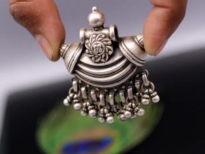 Necklaces 925 sterling silver handmade customized vintage design pretty charm pendant necklace belly dance personalized tribal jewelry gifting nsp394 TRIBAL ORNAMENTS