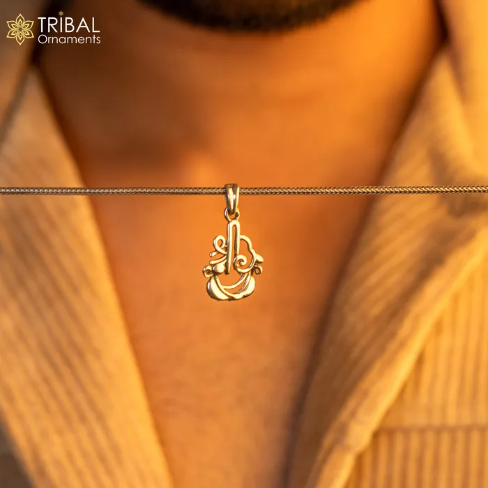 Necklaces 925 sterling silver handmade stylish design small shrishree pendant best gifting jewelry religious pendant custom jewelry ssp1714 TRIBAL ORNAMENTS Necklaces 925 sterling silver handmade stylish design small shrishree pendant best gifting jewelry religious pendant custom jewelry ssp1714 TRIBAL ORNAMENTS