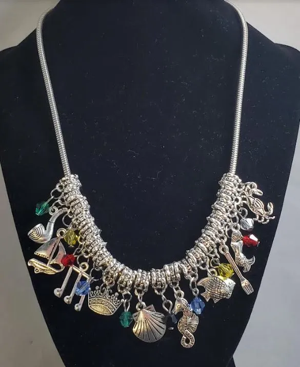 Necklaces alice AZ626 Silver Charm Necklace with Free Earrings SUPER VALUE
