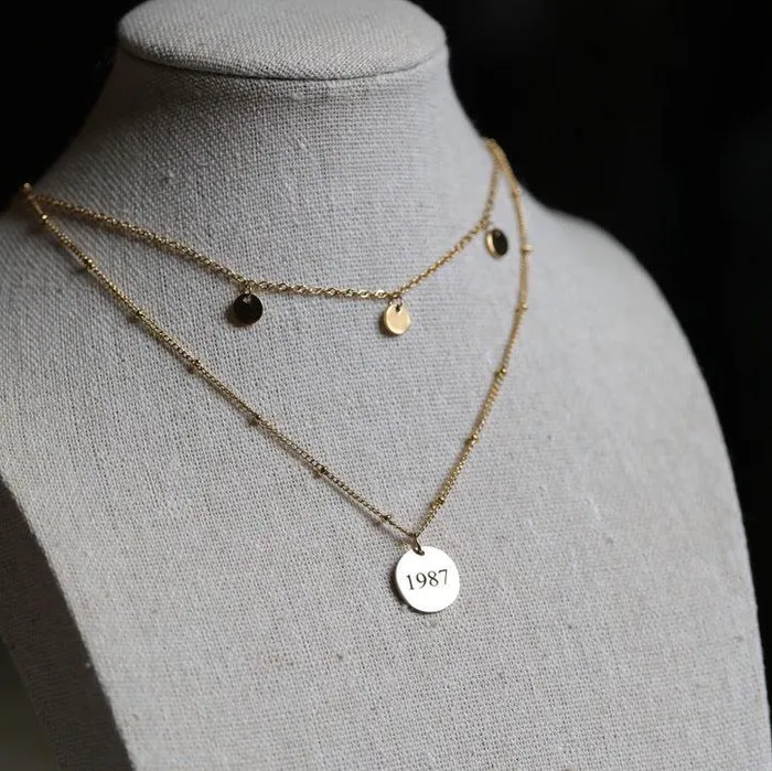 Necklaces Custom Necklace Engraved Disc Necklace Jewelvers Necklaces Custom Necklace Engraved Disc Necklace Jewelvers