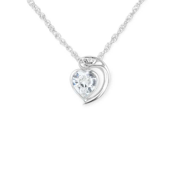 Necklaces Hamilton Young Crystal Heart Pendant