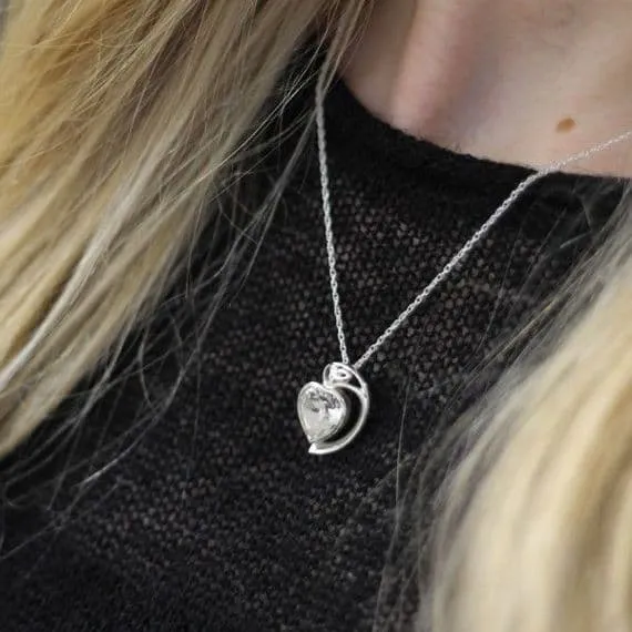 Necklaces Hamilton Young Crystal Heart Pendant