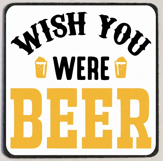 Necklaces Iris Fashion Jewelry M214 Wish You Were Beer Refrigerator Magnet